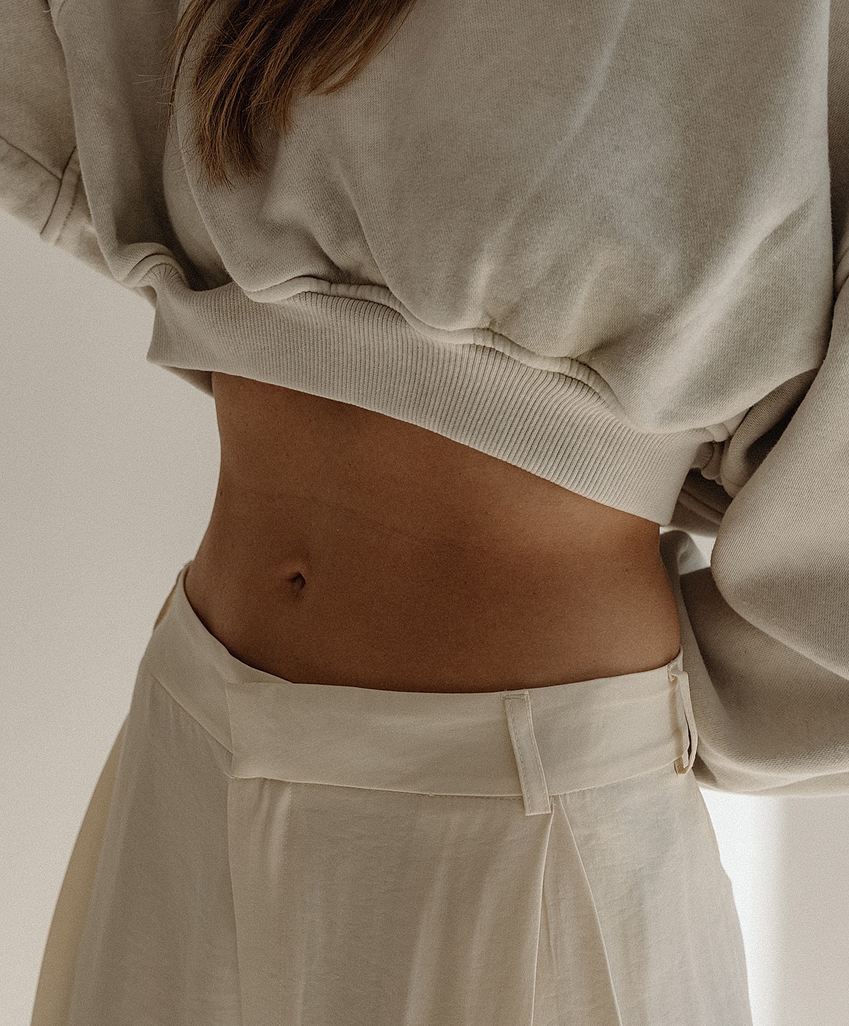 Black and white portrait of a woman in shirt.