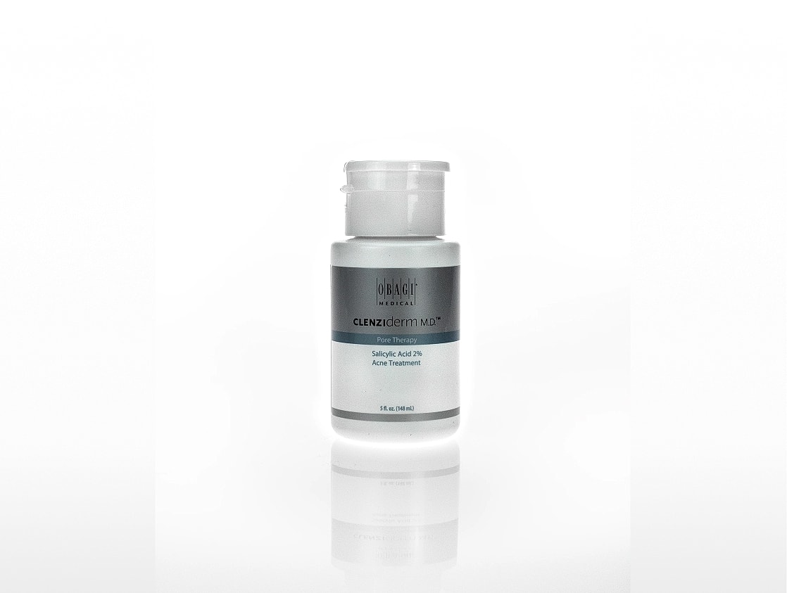 Medical-grade revitalizing cleanser in a pump bottle.