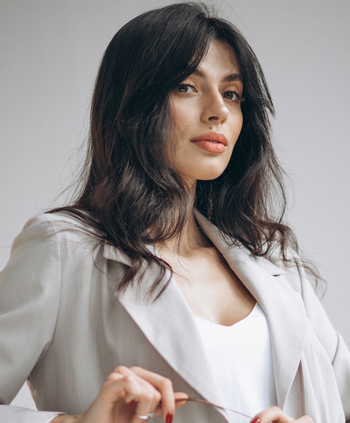 Medical professional preparing patient for procedure.