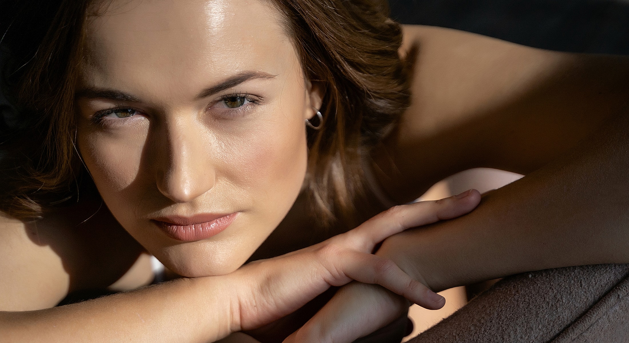 Portrait of a woman with natural lighting.